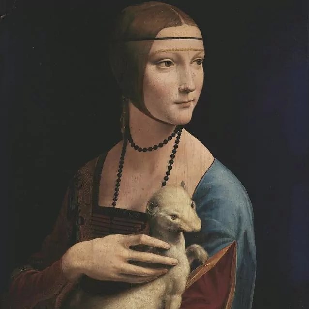 „Dama z gronostajem”, Leonardo da Vinci (Fot. domena publiczna)